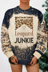 Black Leopard Junkie Crew Neck Sweatshirt
